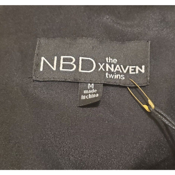 Revolve NBD x Naven Twins Leopard Dress V-Neck Sleeveless Mini Women Size Medium - Picture 3 of 4